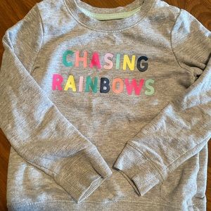 Chasing rainbows girls sweater
